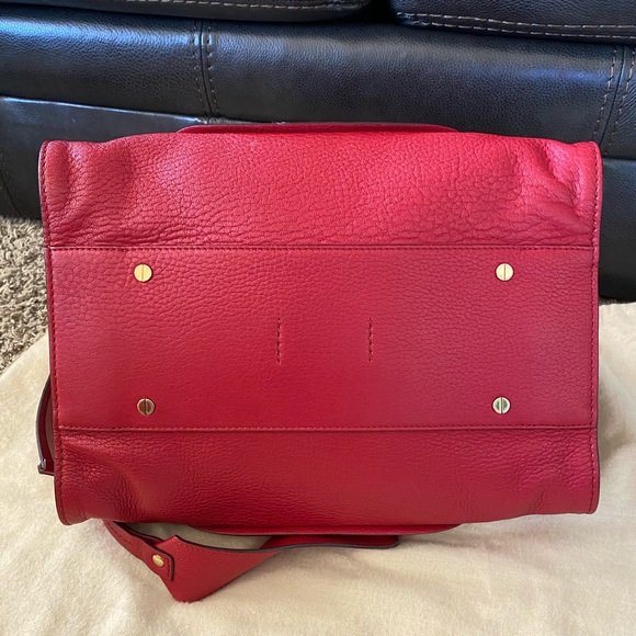 Chloè Everston Red Leather Satchel